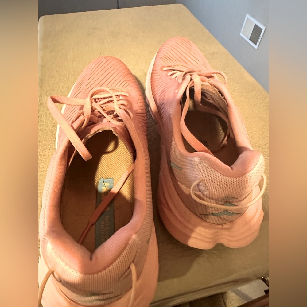 Hoka One One| Women's,Rincon 3 Road Running Sneakers (Shell Coral/Peach Parfait - Picture 8 of 11